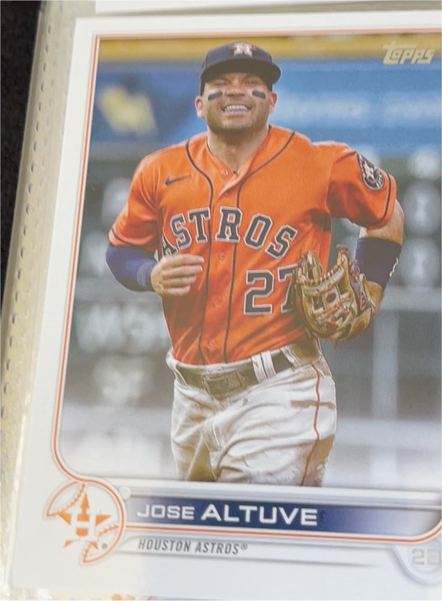 2022 Topps #278 Jose Altuve Houston Astros — front