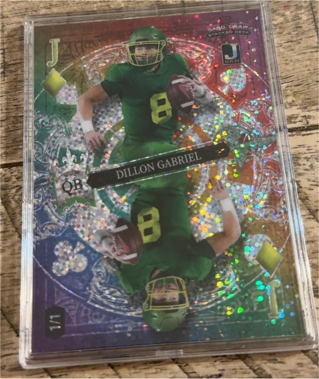 2023 Wild Card 5 Card Draw Stacked Deck #J Dillon Gabriel — front
