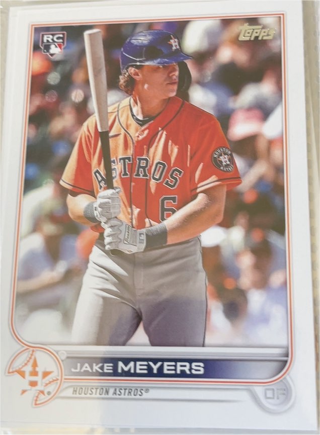 2022 Topps #295 Jake Meyers Rookie Houston Astros — front