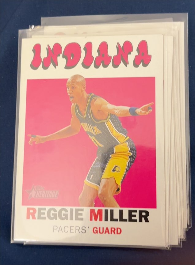 2000-01 Topps Heritage #188 Reggie Miller — front