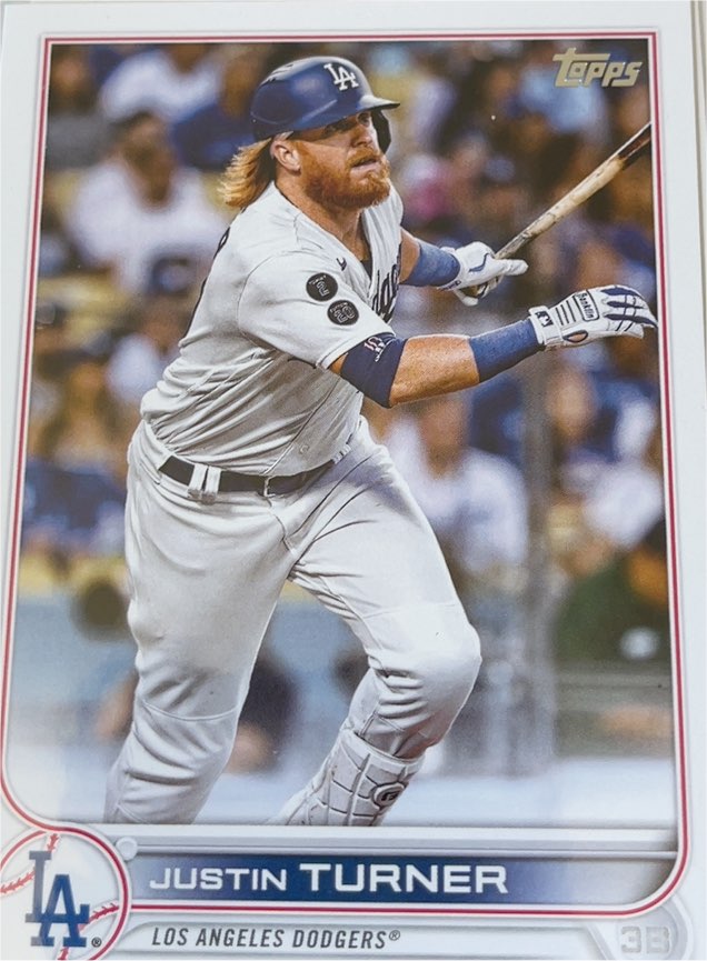 2022 Topps #257 Justin Turner Los Angeles Dodgers — front