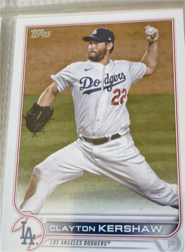 2022 Topps #41 Clayton Kershaw — front