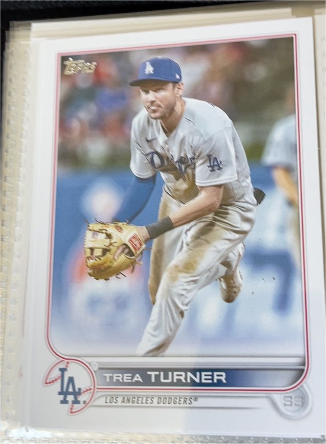 2022 Topps #550 Trea Turner — front