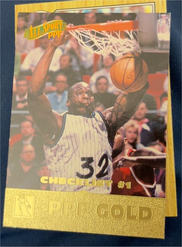 1996 Score Board All Sport PPF #50 Shaquille O'Neal — front
