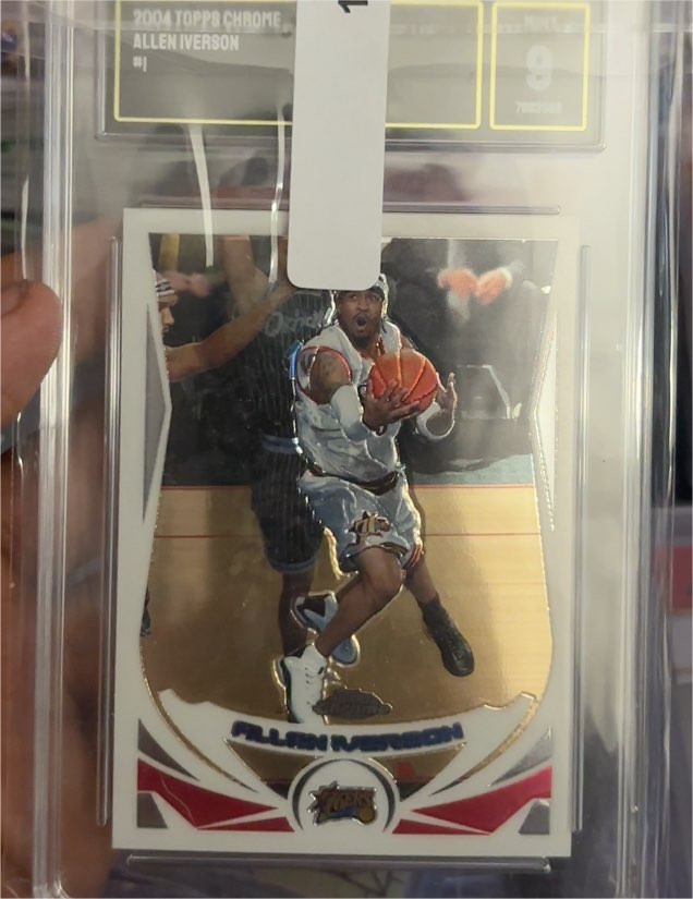 2004-05 Topps Chrome #1 Allen Iverson — front