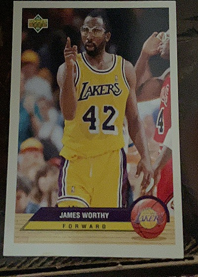 1992-93 Upper Deck McDonald's #P21 James Worthy — front