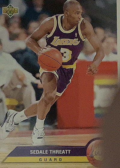 1992-93 Upper Deck #227 Sedale Threatt — front