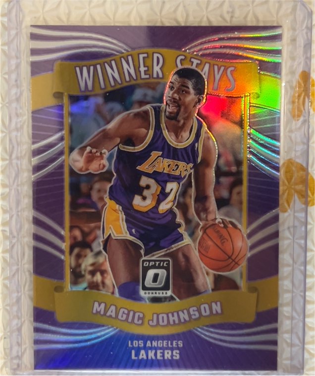 2023-24 Donruss Optic #11 Magic Johnson Winner Stays — front