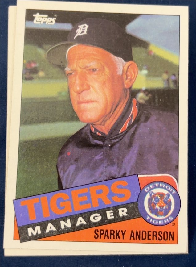 1985 Topps #307 Sparky Anderson — front