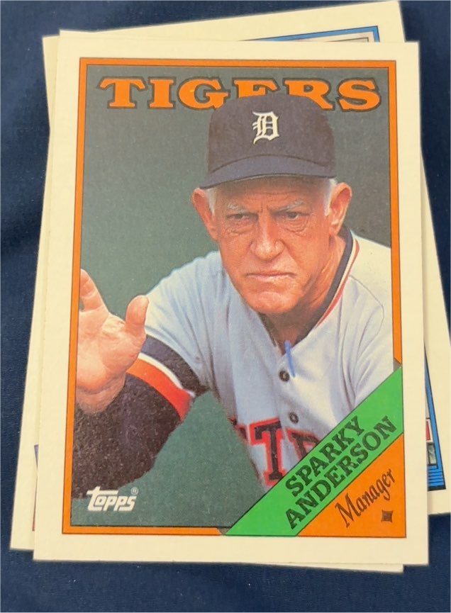 1988 Topps #14 Sparky Anderson — front