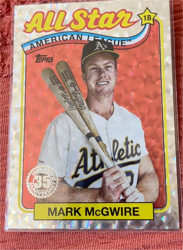 2024 Topps #89ASB-37 Mark McGwire 1989 Topps Baseball 35th Anniversary All-Stars — front