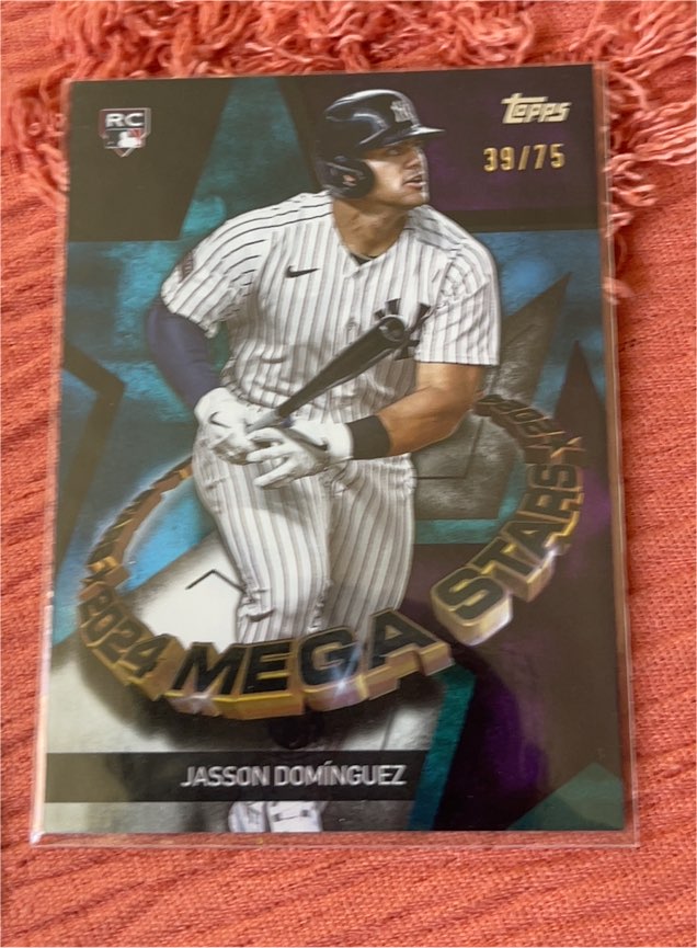 2024 Topps Series 2 #39/75 Jasson Dominguez Mega Stars — front