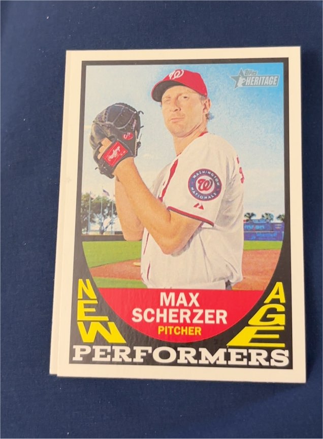 2016 Topps Heritage #NAP-MSC Max Scherzer New Age Performers — front