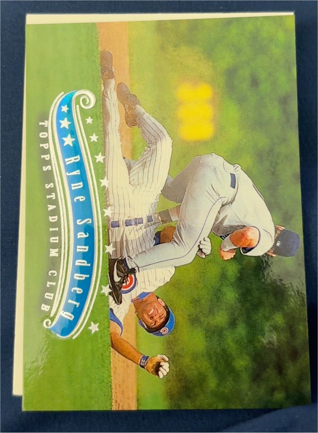 1991 Topps Stadium Club #230 Ryne Sandberg — front