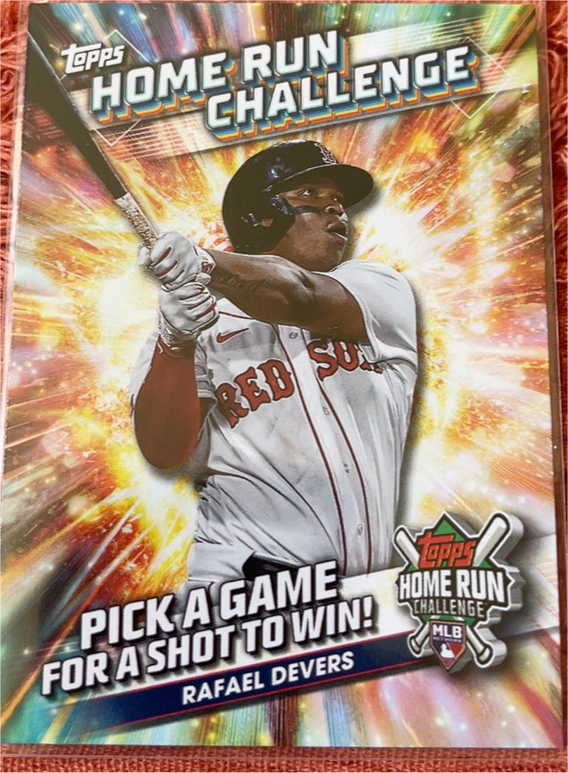 2024 Topps Home Run Challenge #HRC-8 Rafael Devers — front