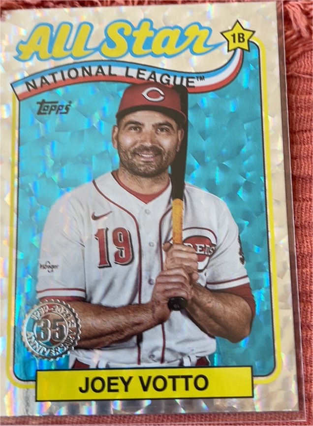 2024 Topps #89ASB-33 Joey Votto 1989 Topps Baseball 35th Anniversary Foil — front