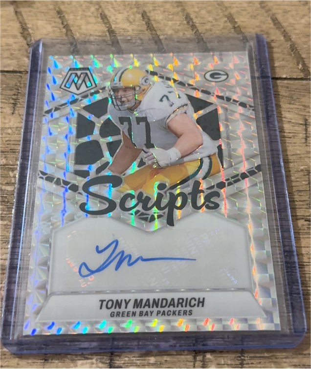 2024 Panini Mosaic Scripts #SC-TMA Tony Mandarich — front