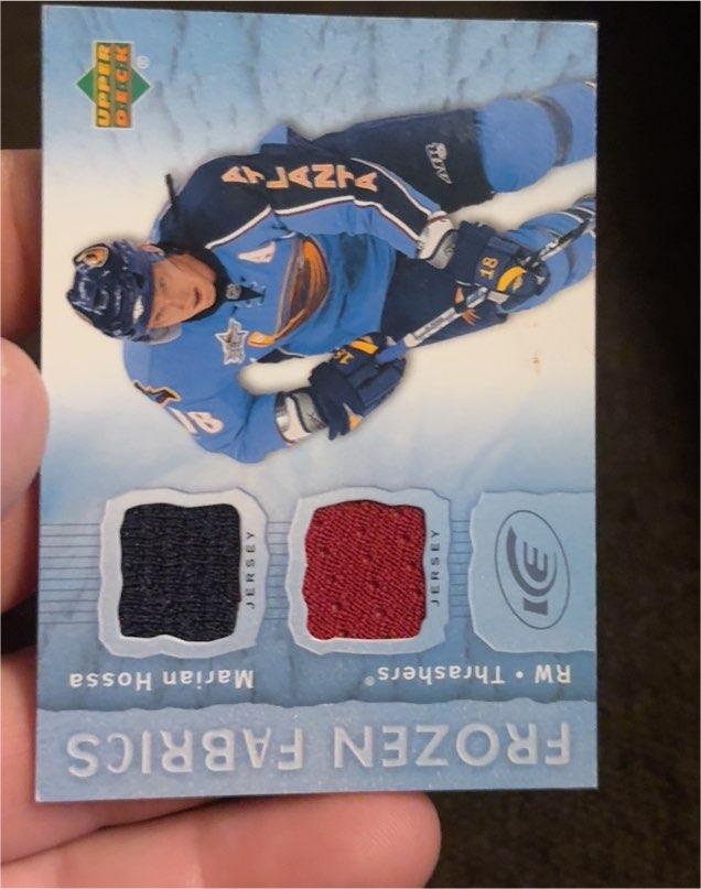 2007-08 Upper Deck Ice Frozen Fabrics #FFMH Marian Hossa — front