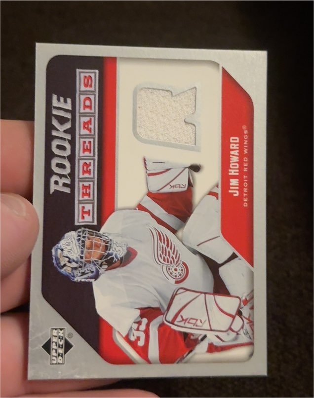 2005-06 Upper Deck Rookie Threads #RT-HO Jim Howard — front