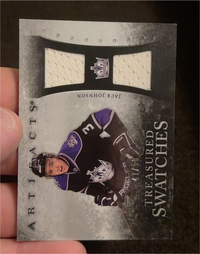 2010-11 Upper Deck Artifacts Treasured Swatches #TS-JJ Jack Johnson — front