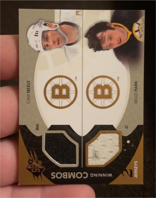 2010-11 Upper Deck SPx Winning Combos #WC-NP Cam Neely, Brad Park — front