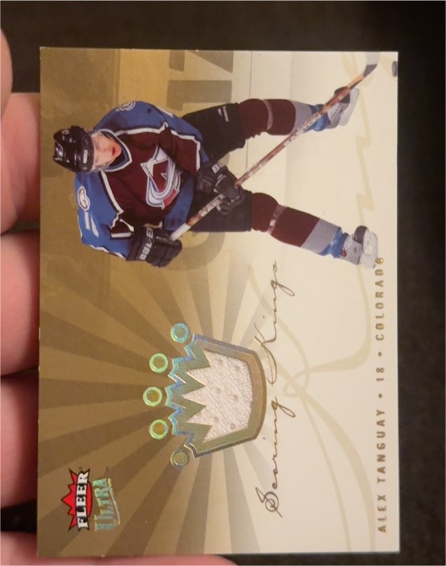 2005-06 Fleer Ultra Scoring Kings Jersey #SKJ-AT Alex Tanguay — front