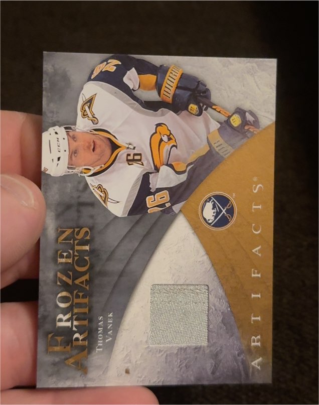2010-11 Upper Deck Artifacts Frozen Artifacts #FAR-TS Thomas Vanek — front