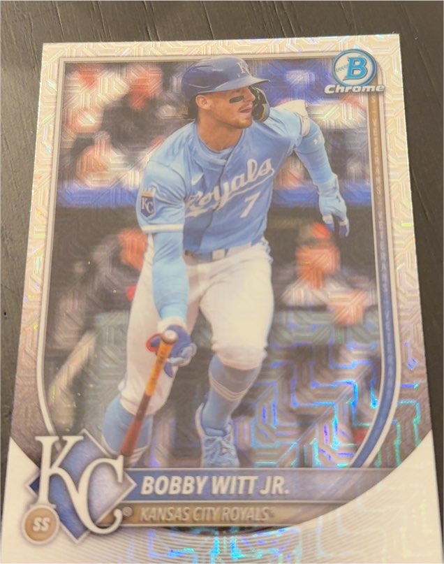 2025 Bowman Chrome #7 Bobby Witt Jr. — front