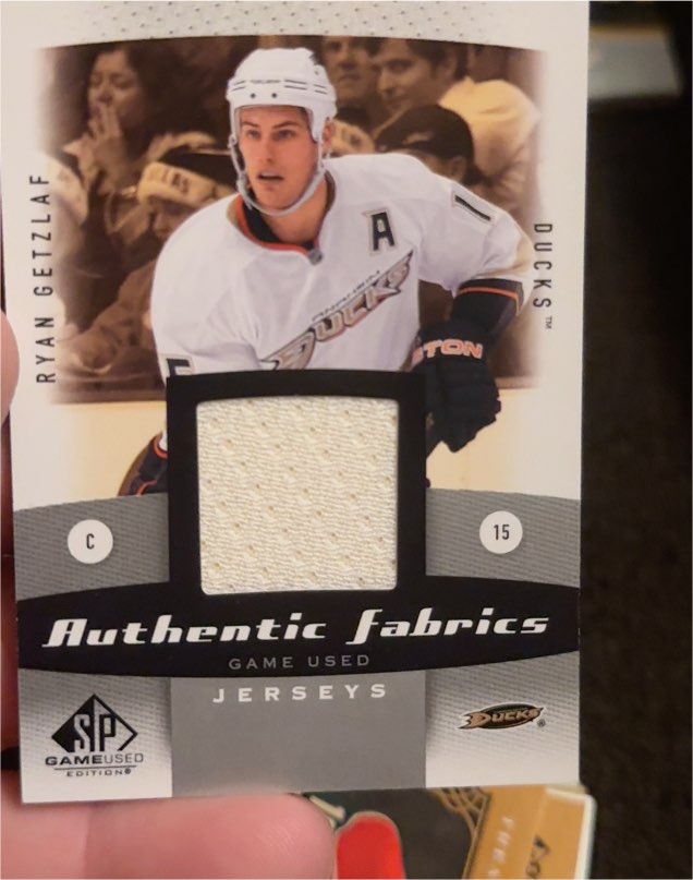 2010-11 SP Game Used Authentic Fabrics #AF-RG Ryan Getzlaf — front