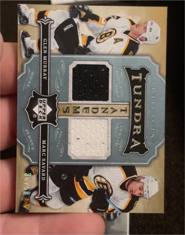 2007-08 Upper Deck Artifacts Tundra Tandems #TT-MS Glen Murray / Marc Savard — front