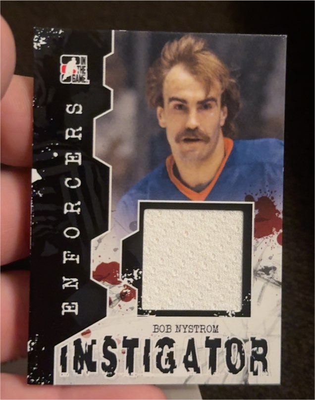 2011-12 ITG Enforcers Instigator Black Vault #I-41 Bob Nystrom — front