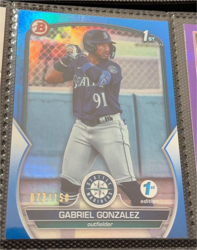 2023 Bowman 1st Edition #73 Gabriel Gonzalez — front