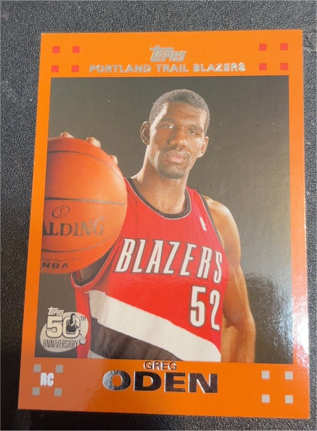 2007-08 Topps #1 Greg Oden — front