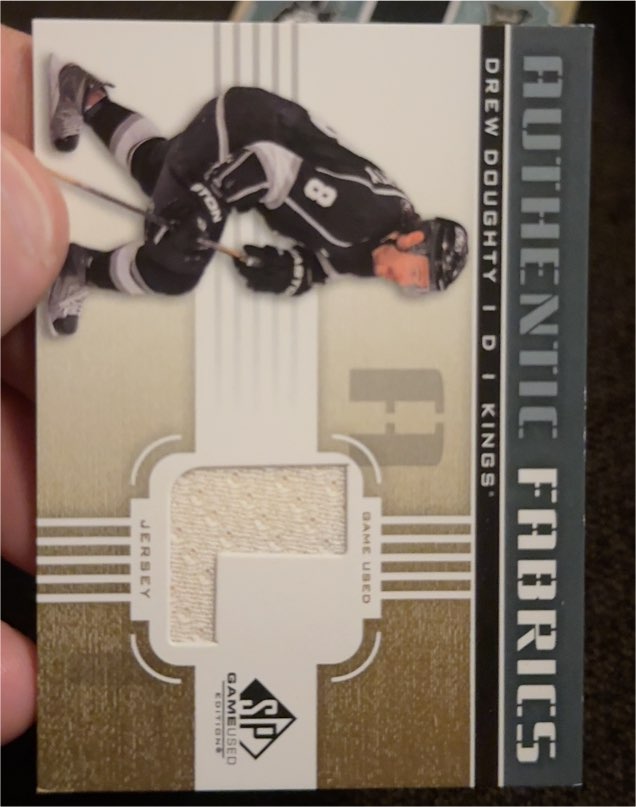 2011-12 Upper Deck SP Game Used Authentic Fabrics #AF-DU3 Drew Doughty — front