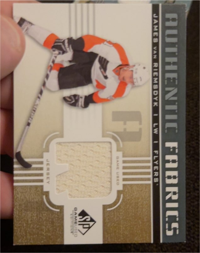 2011-12 SP Game Used Authentic Fabrics #AF-JVa James van Riemsdyk — front