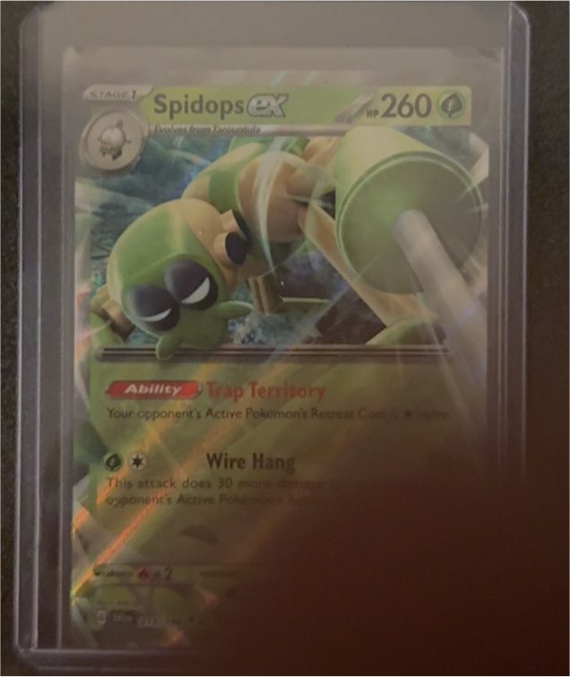 2023 Pokémon TCG Scarlet & Violet Base Set #019 Spidops ex — front