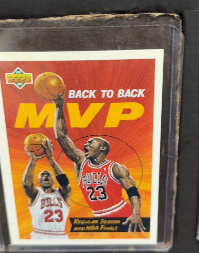 1992 Upper Deck #67 Michael Jordan Back To Back MVP — front