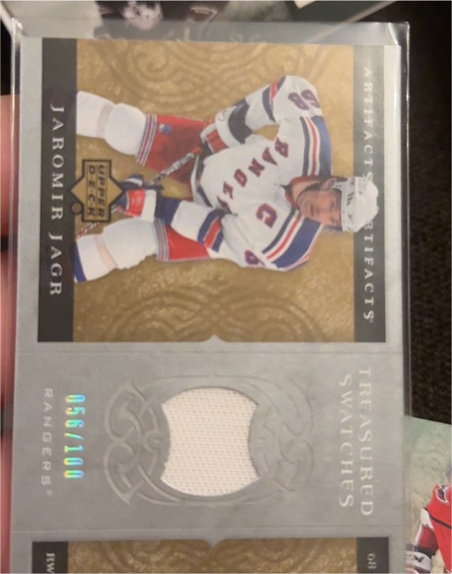 2007-08 Upper Deck Artifacts Treasured Swatches #TSJJ Jaromir Jagr — front