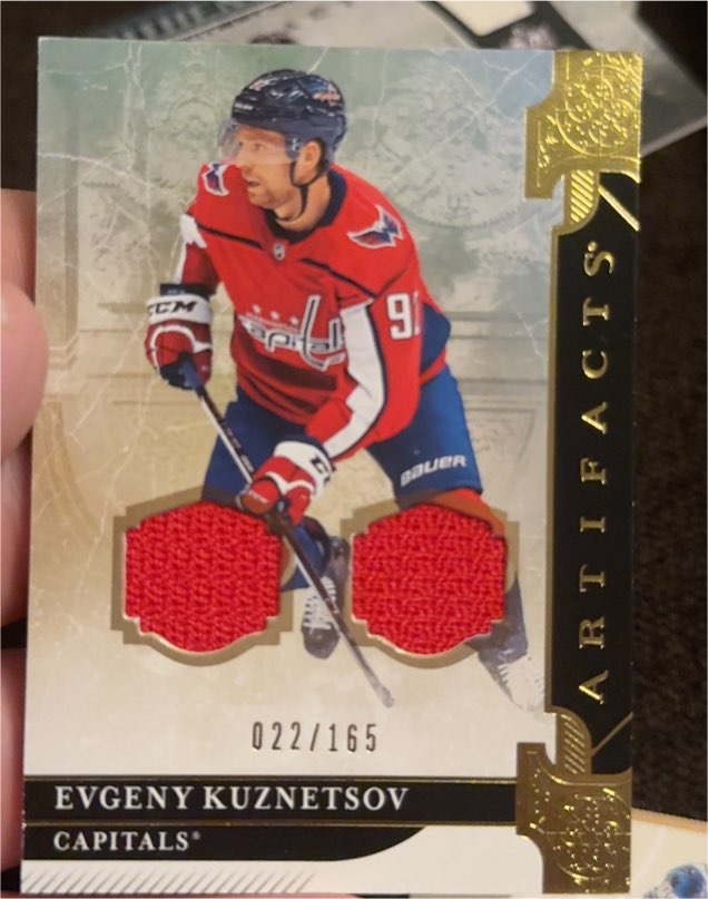 2019-20 Upper Deck Artifacts #22 Evgeny Kuznetsov — front