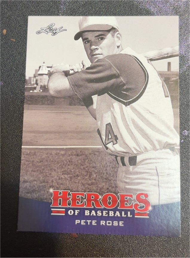 2015 Leaf Heroes of Baseball Pete Rose — front