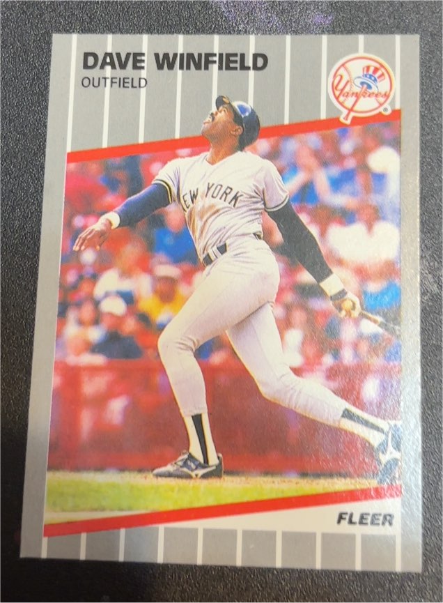 1989 Fleer #274 Dave Winfield — front