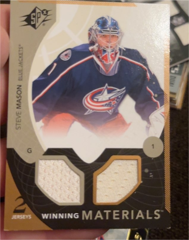 2010-11 Upper Deck SPx Winning Materials Dual Jersey #WMRK Steve Mason — front