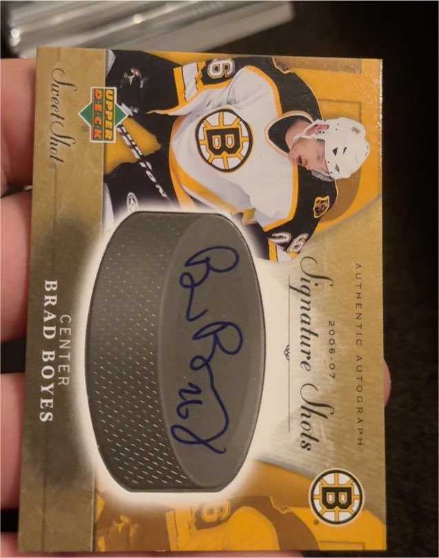 2006-07 Upper Deck Sweet Shot Signature Shots #SS-BB Brad Boyes — front