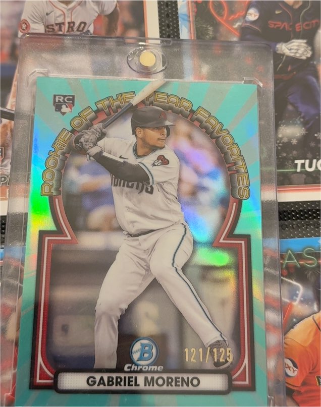 2023 Bowman Chrome Rookie of the Year Favorites #ROYF11 Gabriel Moreno — front