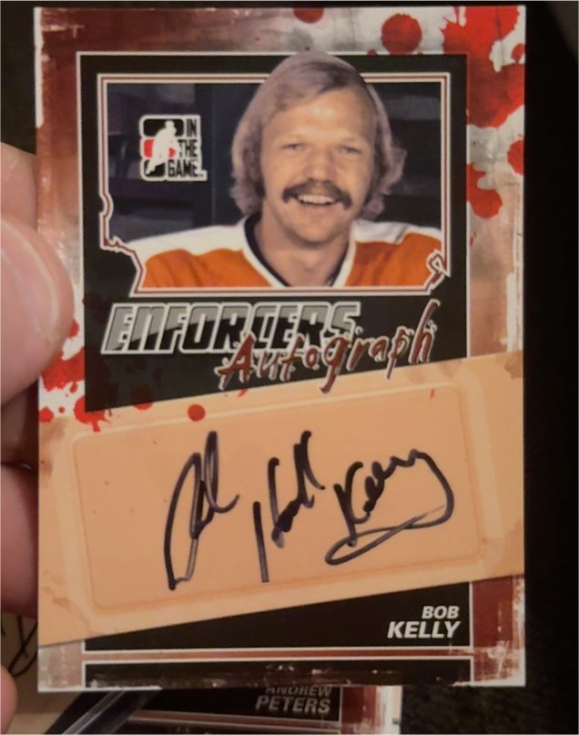 2011-12 ITG Enforcers Auto #A-BK Bob Kelly — front