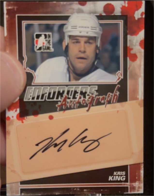 2011-12 ITG Enforcers Autographs #AKK Kris King — front