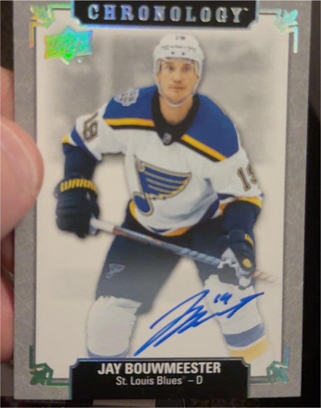 2019-20 Upper Deck Chronology #14 Jay Bouwmeester — front