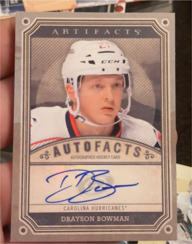 2013-14 Upper Deck Artifacts Autofacts #A-DB Drayson Bowman — front