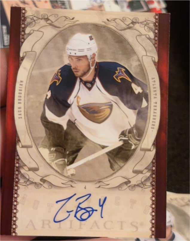 2010-11 Upper Deck Artifacts Auto Facts #AF-ZB Zach Bogosian — front