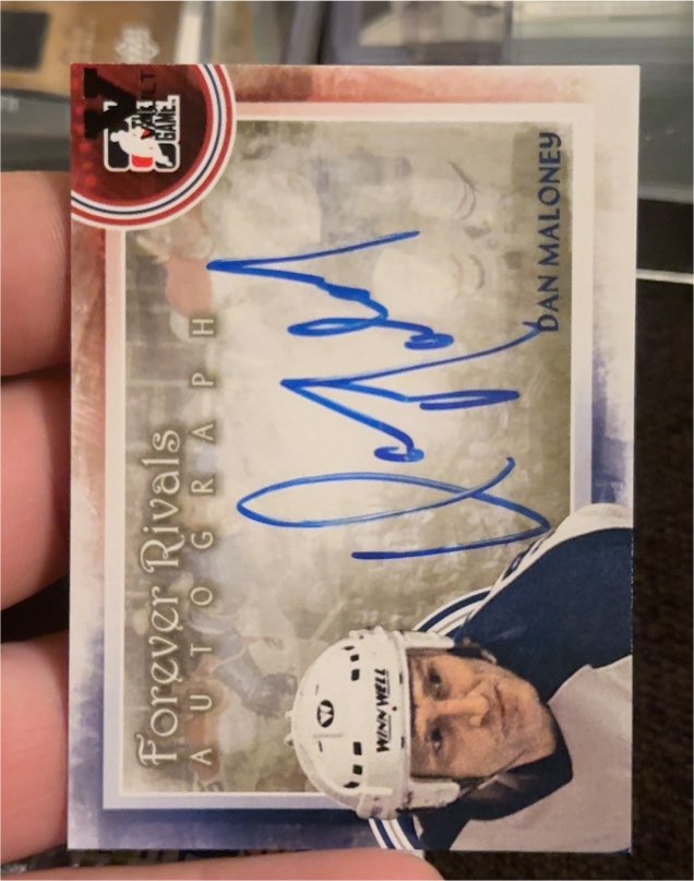 2012-13 ITG Forever Rivals Autographs #ADMAL Dan Maloney — front